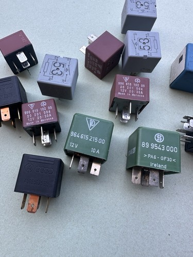 2000-2004 Porsche Boxster 986 Relay Set, Grey Black Green Brown - Foto 3 di 3