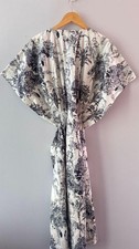 Indian Cotton Black Forest Printed Kaftan Dress Women's Clothing Kaftan Dress AU