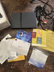 PlayStation 2 Slim SCPH-75001 CIB With Two Memory Cards PS2