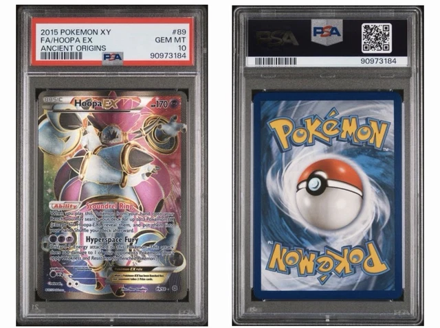 Pokemon TCG Hoopa EX 89/98 2015 XY Ancient Origins Full Art Holo PSA 10