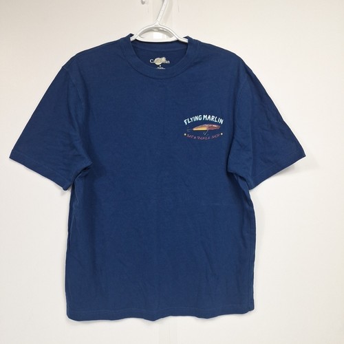 Caribbean Fishing T-Shirt Size Medium Blue - Flying Marlin Bait & Tackle Shop - Picture 2 of 7