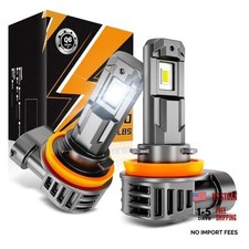 H8 H9 Fog Lights 6500K White, 12000LM Super Bright 600 H11 Cool White