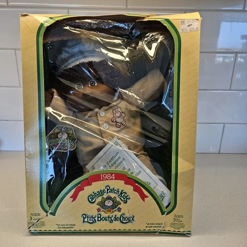 VTG 1984 Cabbage Patch Kid Sherman Ken | NIB Wired to Box | Rare 80s CPK Boy