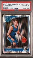 2018 LUKA DONCIC PANINI DONRUSS OPTIC SHOCK Authentic Auto RC