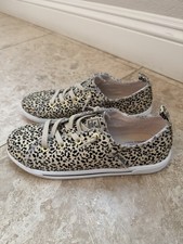 Bobs by Skechers Cheetah Print Memory Foam Slip-On Shoes, Size 8