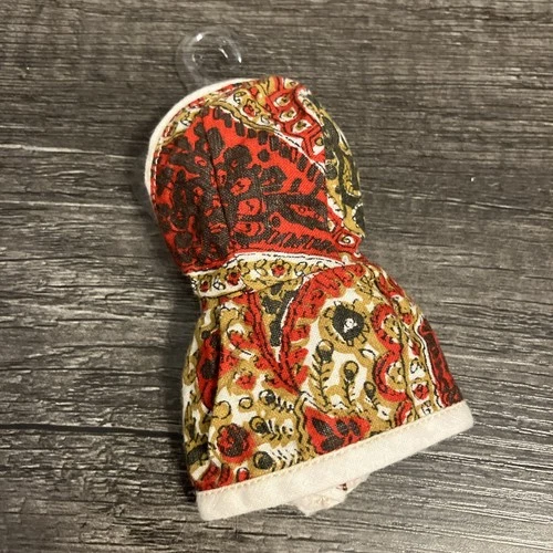 Vintage Barbie Size 1960s Outfit - Retro Print Swimsuit W Attached Skirt MINTY