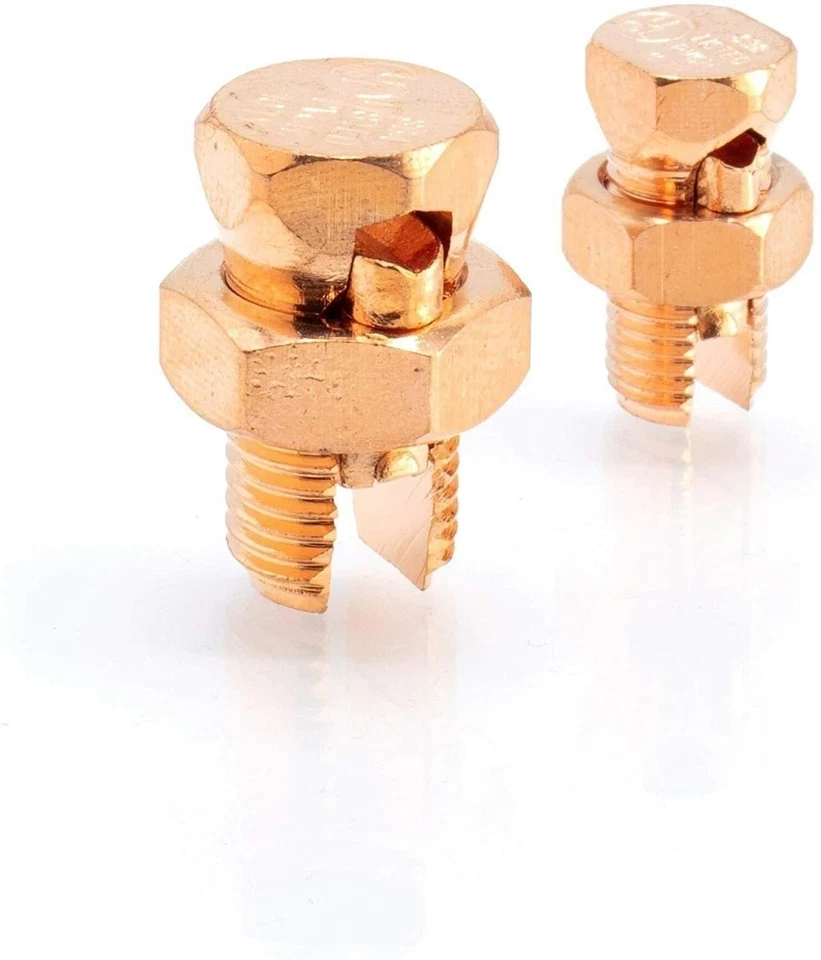 Split Bolt Connector - Max Strength - Size 2 Gauge Copper Wires - UL, 4 Pack - Image 3 of 4