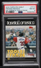 2010 Pro Debut Baseball America Tools of the Trade Freddie Freeman PSA 8 0e2x