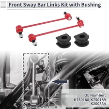 Front Stabilizer Bar Links w/ 2 Pcs Bushing for GMC Terrain No.K750188