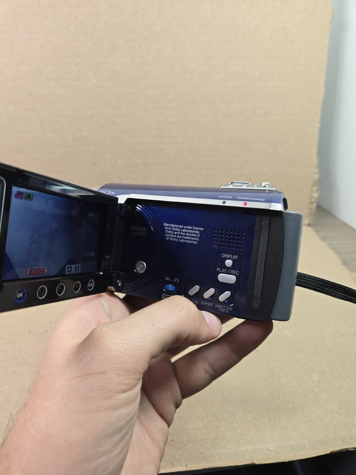 JVC Camcorder Everio GZ-MG630AU 60GB HDD Digital Video Camera Blue Used Tested  - Image 4 of 4