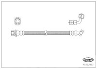 Corteco Bremsschlauch Hinterachse, Links, Radseitig FüR Toyota