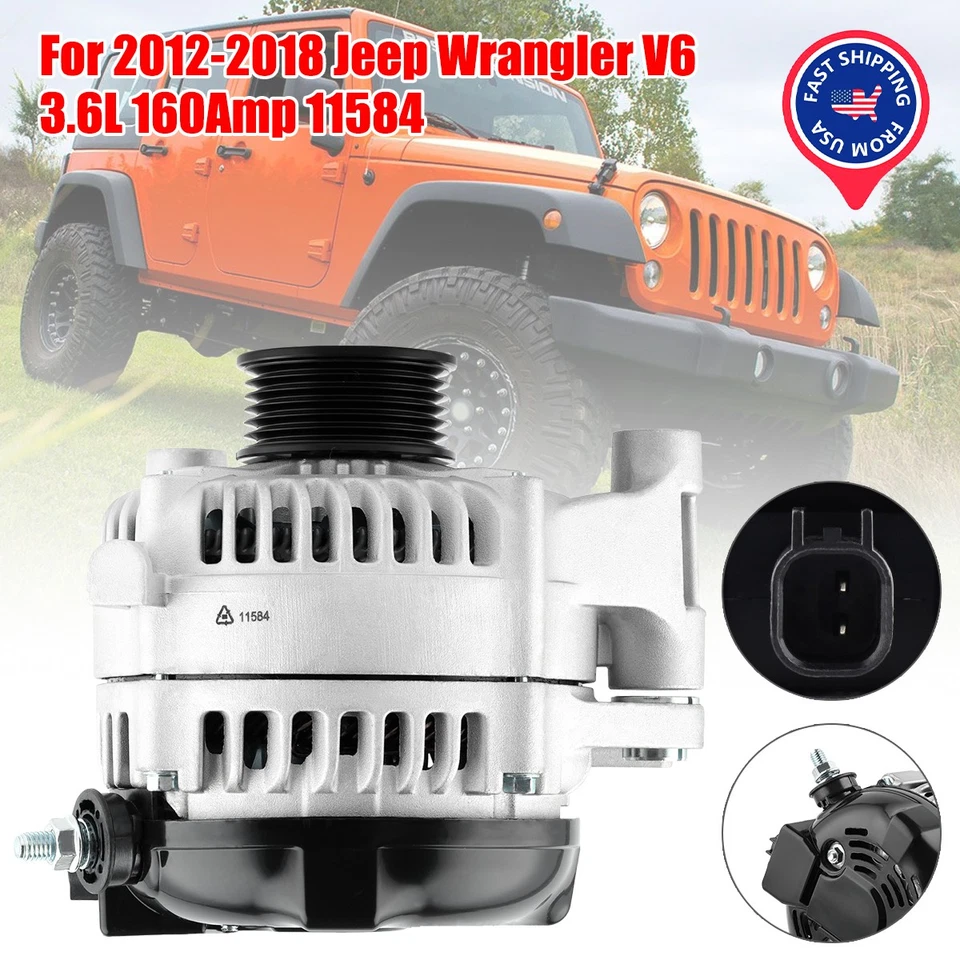 Alternator 13868 OEM For 01-06 Chrysler Sebring Dodge Stratus 2.4L 2.7L 120Amp - Imagem 2 de 4