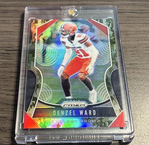 Panini 2019 Prizm Football Denzel Ward Browns #91 Camo Prizm /25