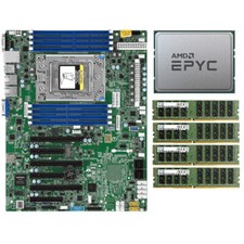 Supermicro H11ssl-i Motherboard +amd Epyc 7551p Cpu 32 Cores + 4x 32gb 2666v Memory