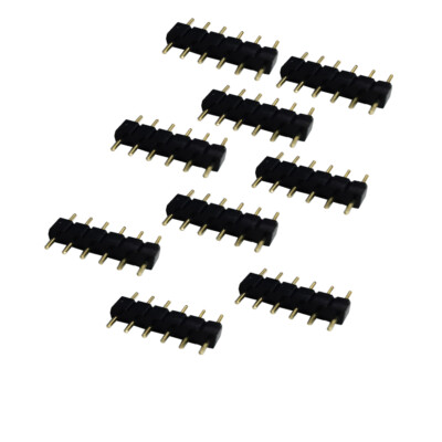 6Pin LED RGBCCT Male connector 2.54mm Pin Pitch Needle For 5050 RGBWC ...