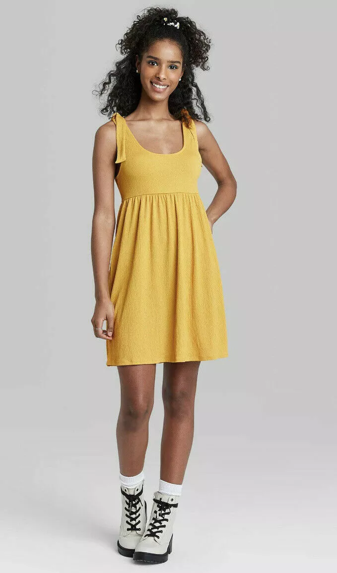 Wild fable yellow best sale dress