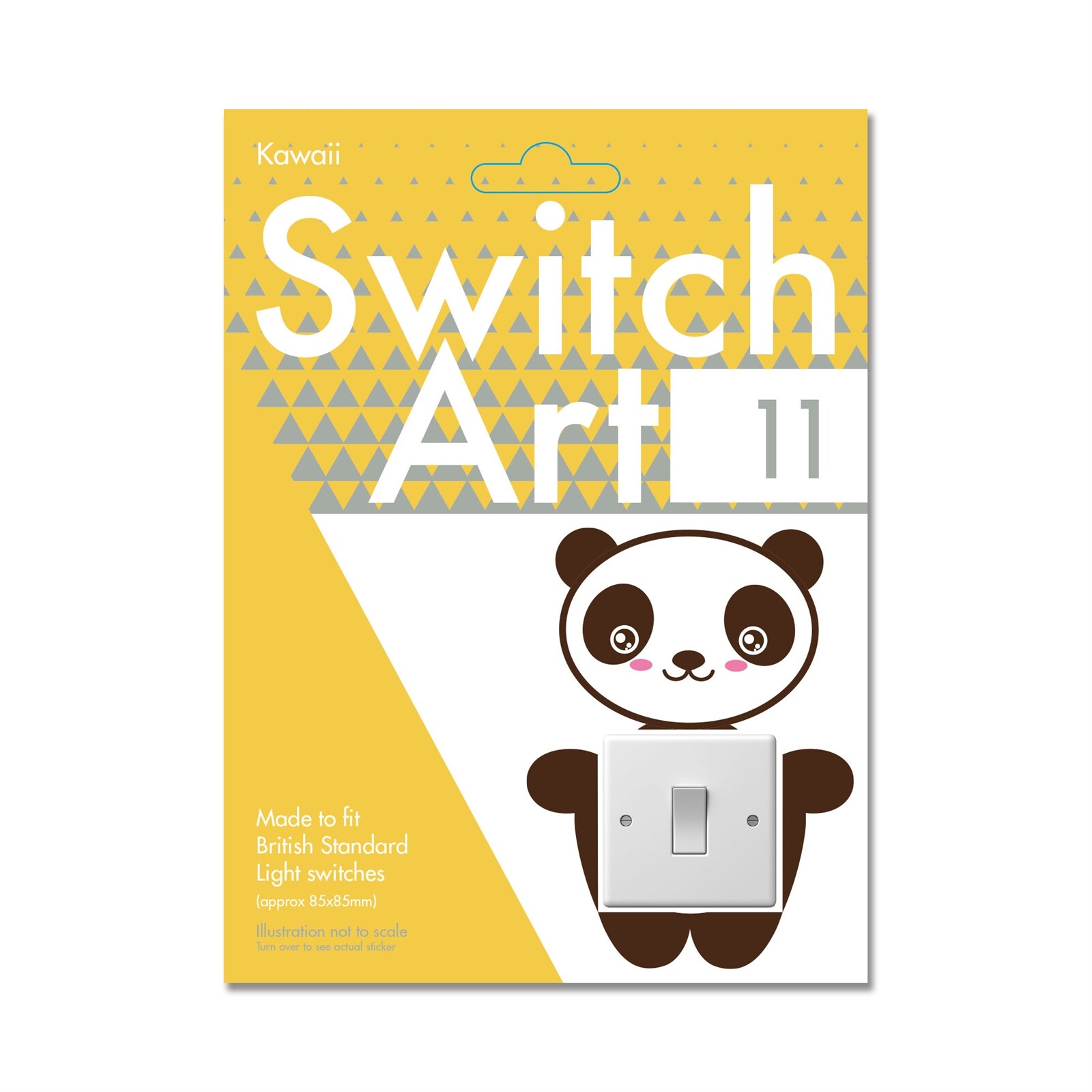 Light Switch Art Stickers 'PANDA' For Children's Kids Bedroom Fun Decorative