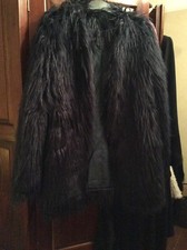 Pretty Little Thing Navy Faux Fur Coat