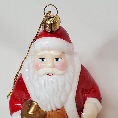 6" Blown Glass Santa Ornament Christmas Decoration Unbranded Thin glass - 第 6/24 張圖片