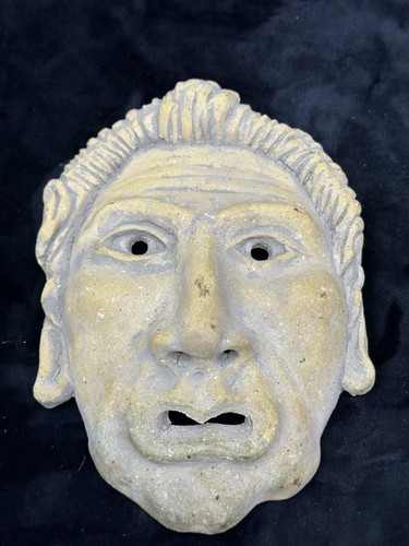 Ancient Terracotta Mask 1st - 2nd century AD (Ancient Greece) - Picture 5 of 18