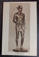 vtg postcard Sculpture Navaho Indian Malvina Hoffman Field Museum Chicago art