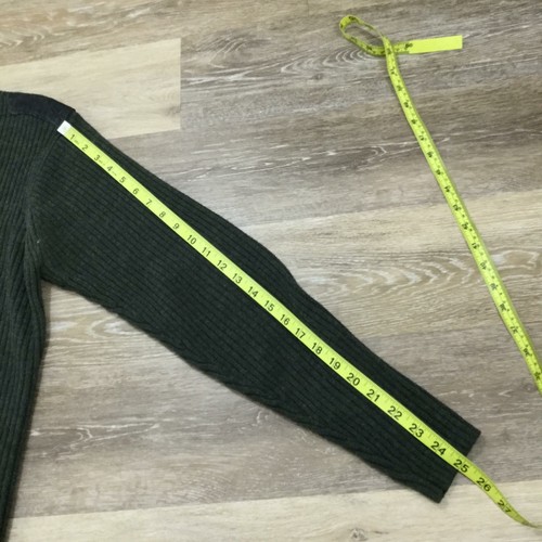 BILLABONG Wool Knit Crew Neck Long Sleeve Green Pullover Sweater Men's Size L - Picture 5 of 7