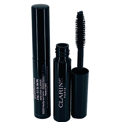 Clarins Mascara Wonder Perfect Mascara 4D 01 Perfect Black 0.1 oz  X2 NEW *OB