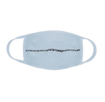 NEW Ariana Grande Positions Blue Face Mask | eBay display picture 1