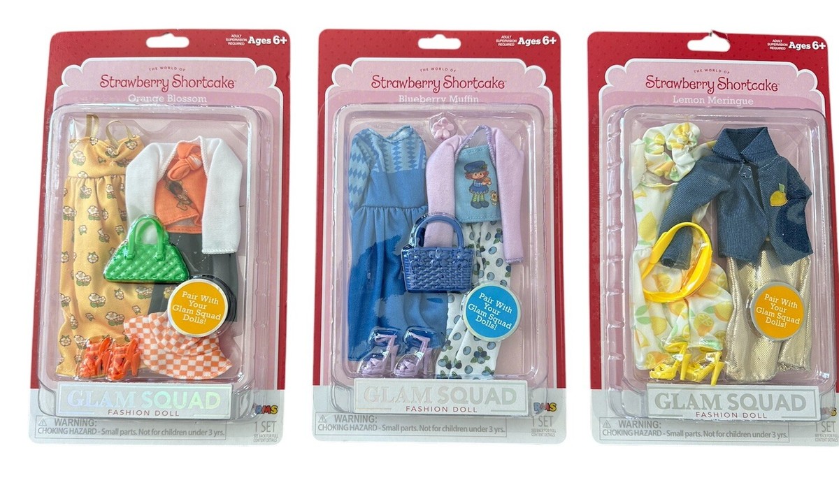 Strawberry Shortcake Glam Squad Doll Clothes Blueberry Orange