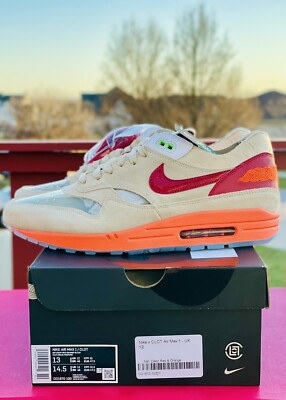 Nike Air Max 1 Clot Kiss of Death 2021 Orange Red Size 13 Zoom Vapor Dunk Boost