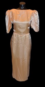 peach bridesmaid dresses 80s
