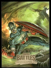 Captain America Whirlwind 2008 Marvel Masterpieces Battles Card #50 (NM)