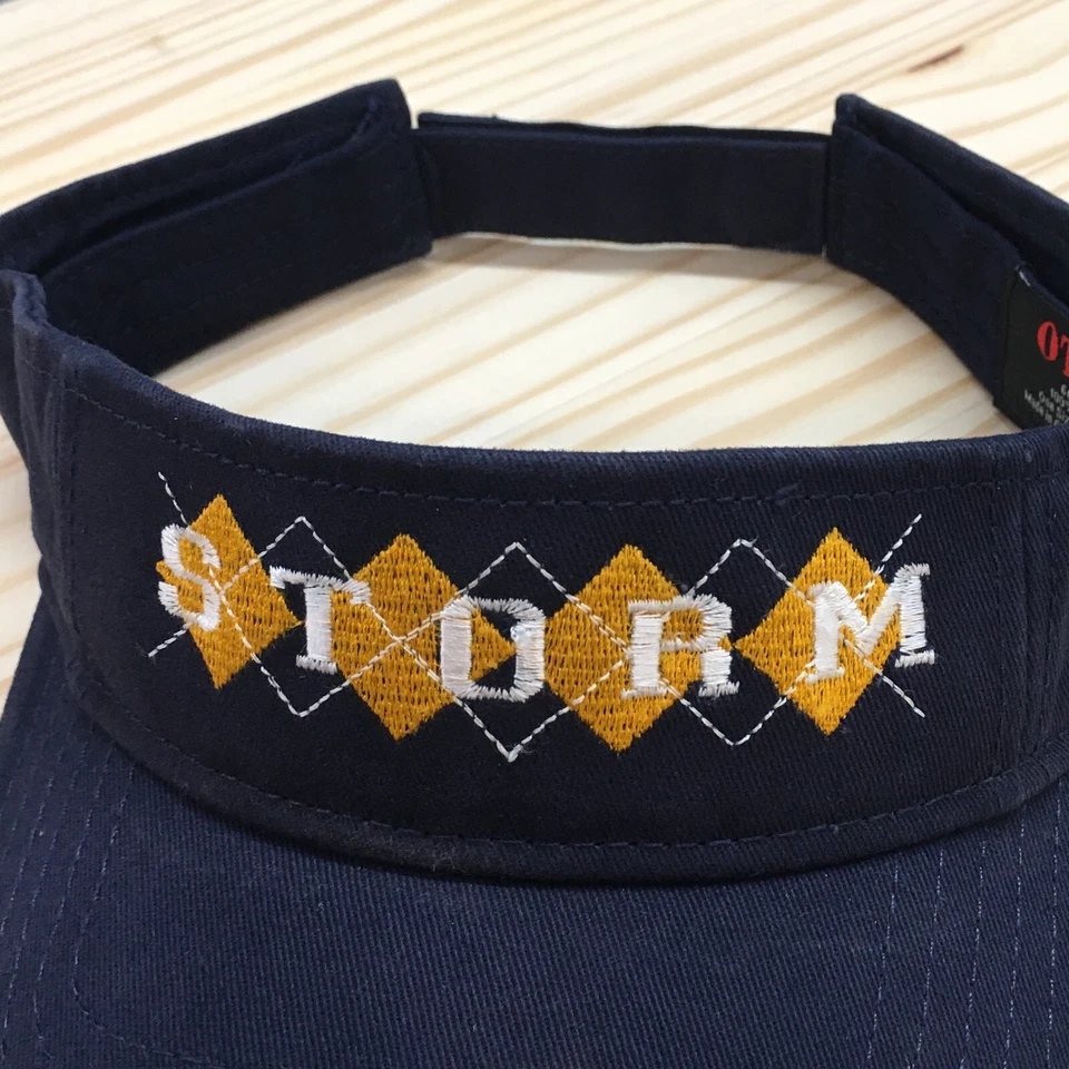 Sombrero visera Storm Otto para hombre azul talla única ala curva ajustable logotipo bordado Foto 4 de 4