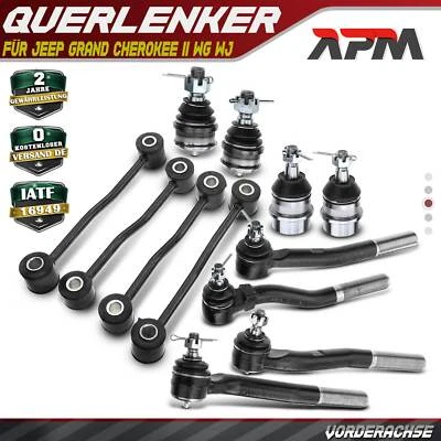 12x Querlenker Satz Radaufhängung Vorne L+R für Jeep Grand Cherokee II WG WJ