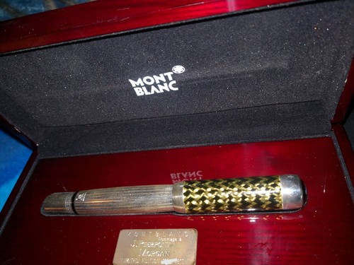 Montblanc JP MORGAN/J.P. Pierpont Fountain Pen M Sterling Silver 4810 18K | New - Picture 16 of 23