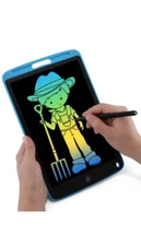 10” LCD Tablet Electronic Drawing Notepad Pad Doodle Board Toy for Kids Blue