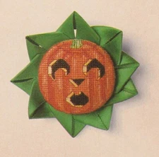 PUMPKIN FACES Cross-Stitch (Single Pattern From Magazine) Halloween 3 Designs
