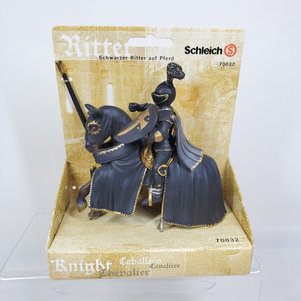 Schwarzer Ritter Auf Pferd