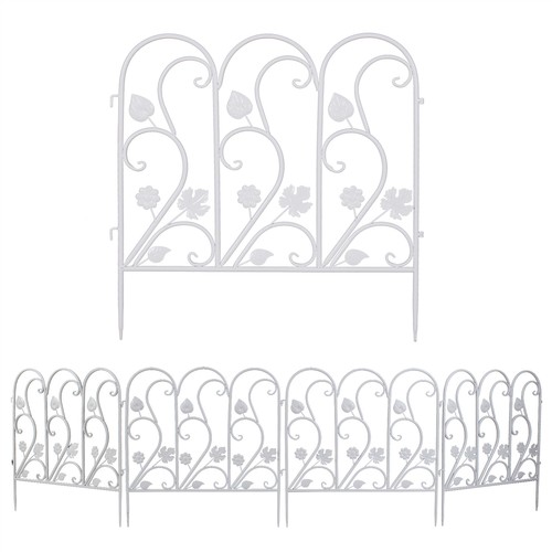 10FT Garden Fence Flower Bed Border Anti Rust Iron Fence Edging for Outdoor Lawn - 第 46/51 張圖片