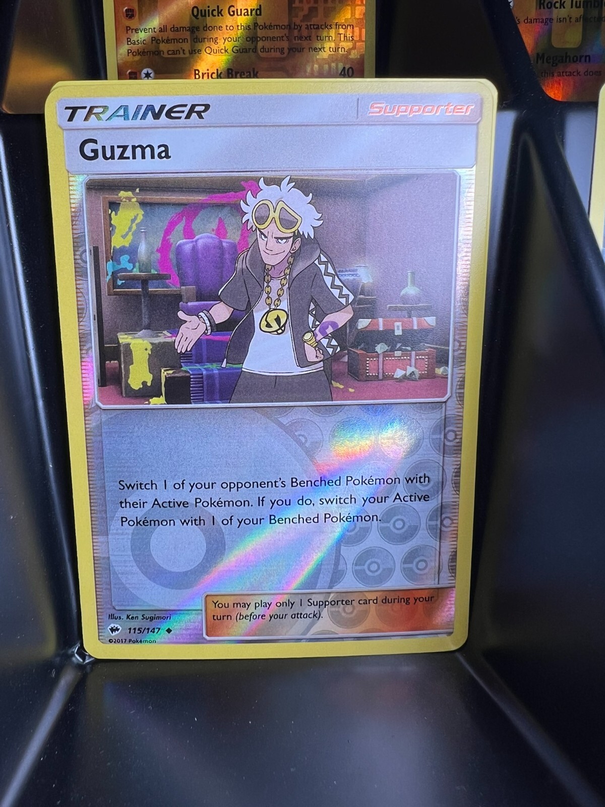 Guzma 115/147 Sm-Burning Shadows Reverse Holo