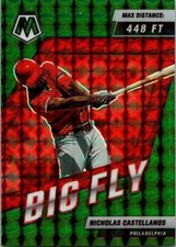2022 Panini Mosaic #BF-11 Nicholas Castellanos Big Fly Green Mosaic