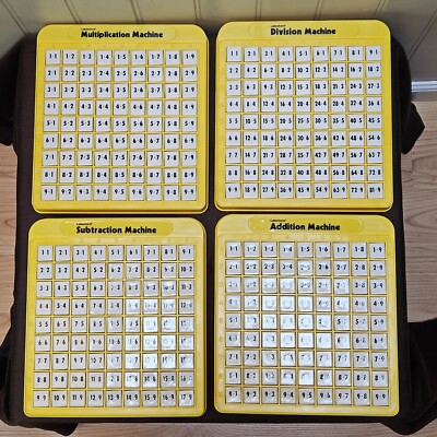 Lakeshore Math Machines Addition Subtraction Multiplication & Division Set Of 4