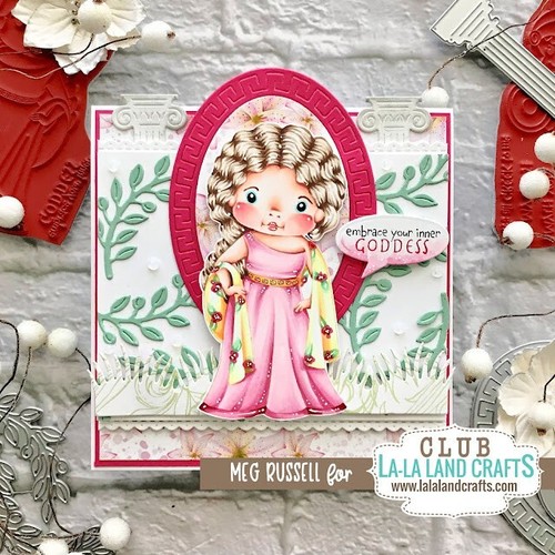 GREEK OVAL FRAME DIE-La-La Land Crafts-Marci & Luka Stamps-Steel/Wafer Dies-Lyre - Picture 10 of 14