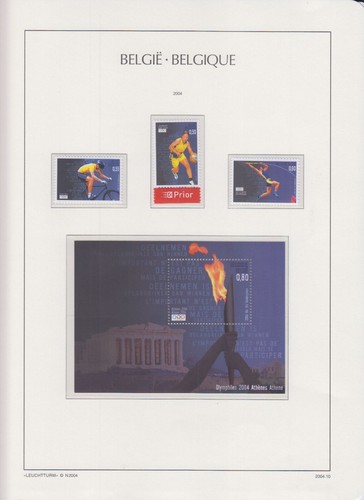 Belgien 2004, fast kompletter postfrischer Jahrgang auf Leuchtturm Vordrucken - Photo 11 sur 11