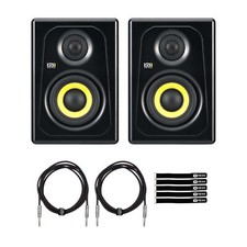 KRK K3-NA Kreate 3" Studio Monitor Reference Speakers Pair w Cables