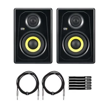KRK K3-NA Kreate 3" Studio Monitor Reference Speakers Pair w Cables