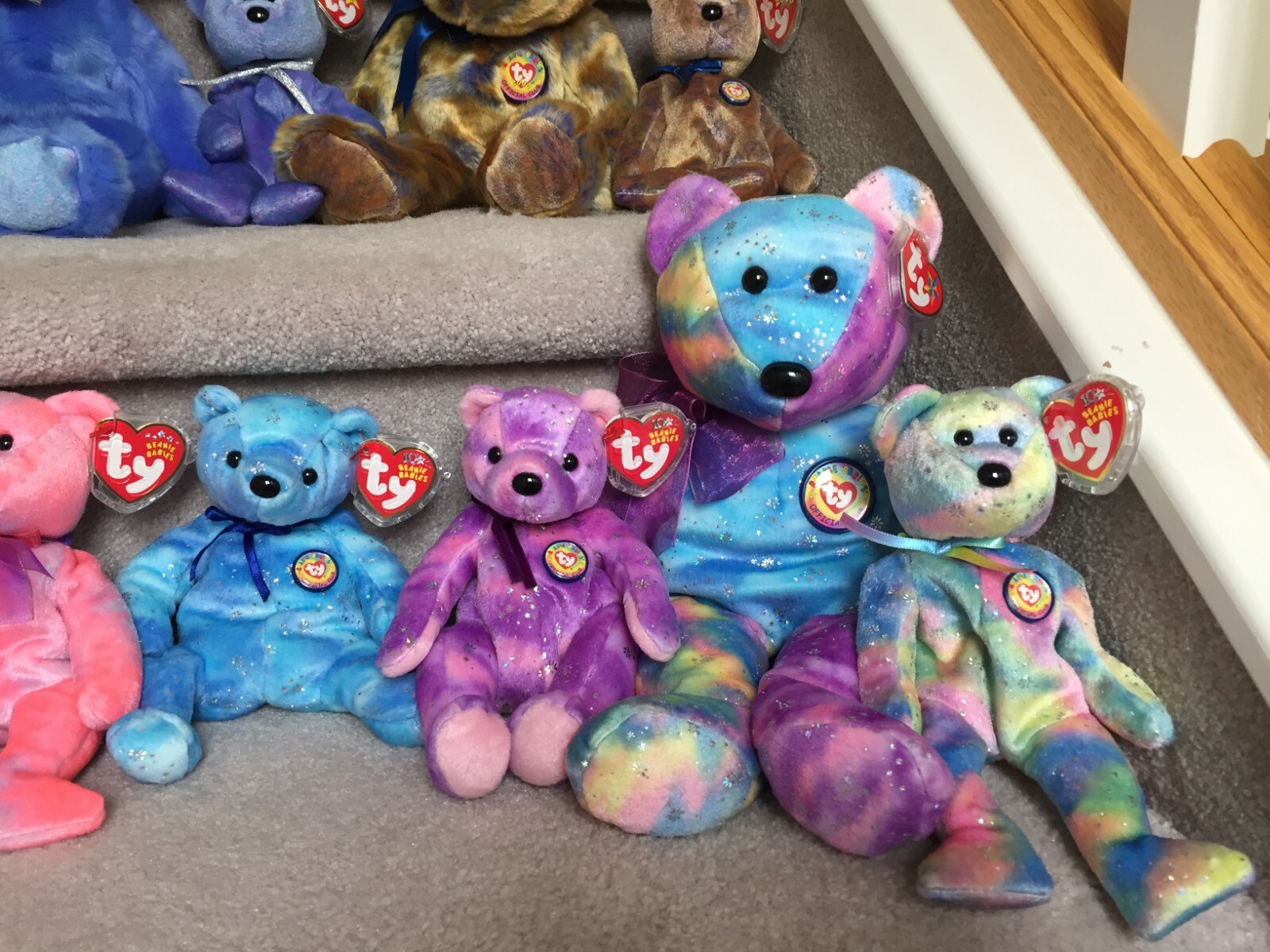 Rare Complete Set of Ty Clubby IVIII Beanie Babies,Buddies &Jingle