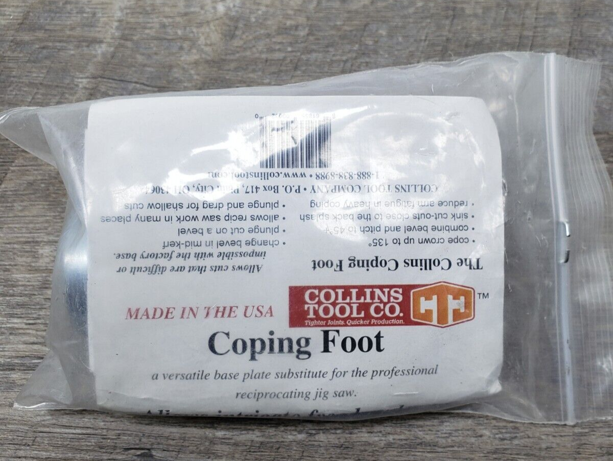 Coping Foot Instructions Collins Tool 