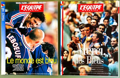 FUSSBALL DAS TEAM MAGAZIN 18.07.1998 DIE WELT IST BLAU + DANKE DEN BLAUEN SELTEN