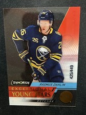 20-21 UD Synergy Hockey Gold SP Exceptional Young Stars EY-13 Rasmus Dahlin /449
